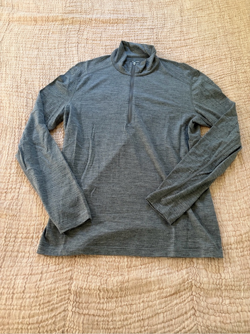 Icebreaker Men's Quarter-Zip Pullover Sweater - Green